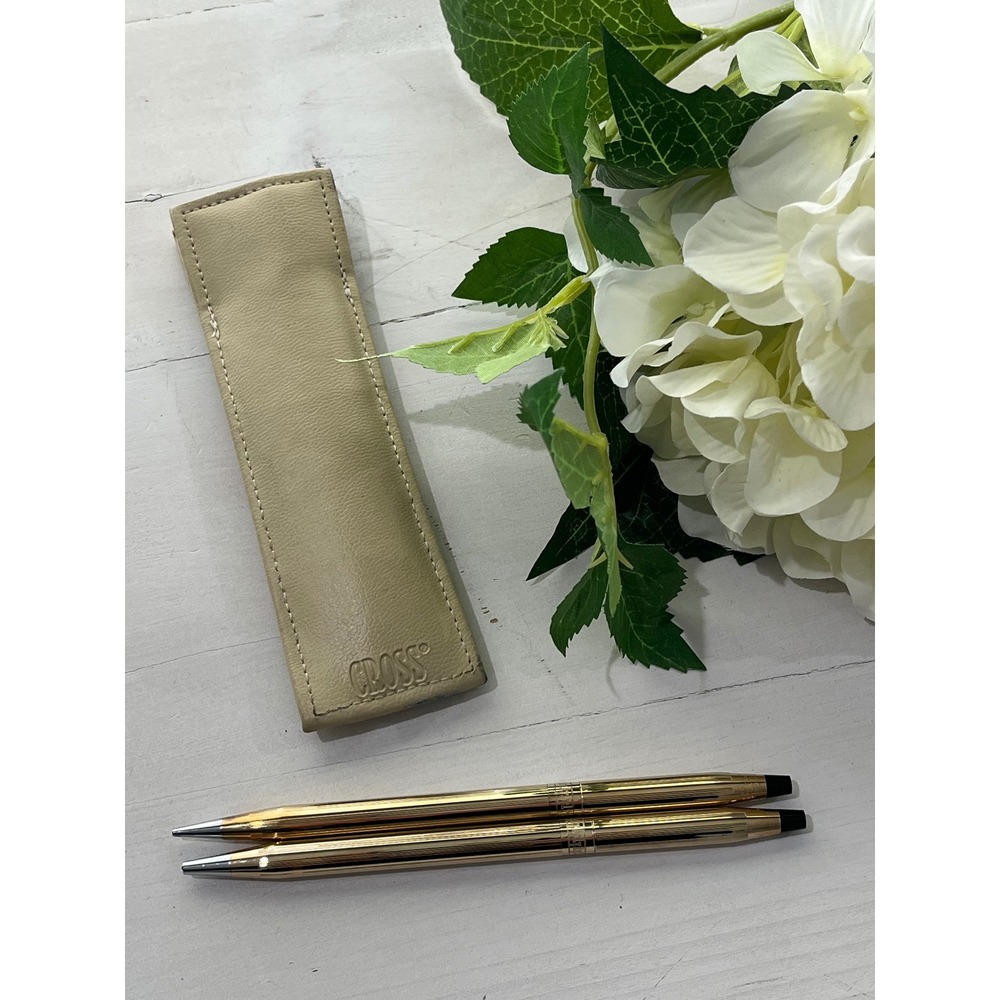 Cross Gold Filled Pen & Pencil Set With Case‎ vintage